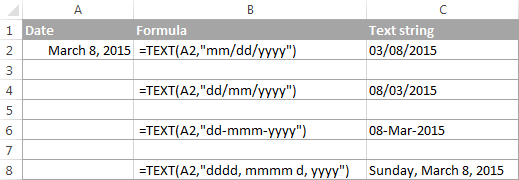 Change Date To Text In Excel