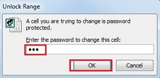 how to password protect cells in excel 2010