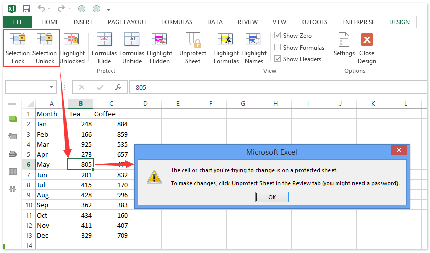 How To Password Protect All Selected Cells In Excel 2010