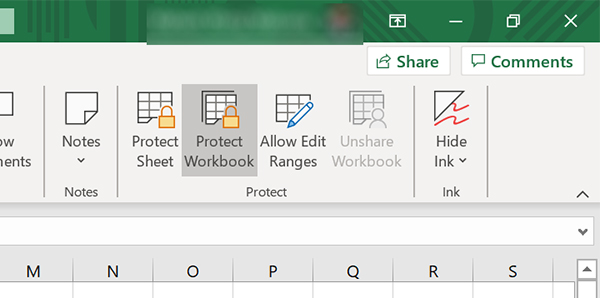 Protect workbook excel что это