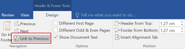 How To Set Up Page Numbers In Word 2016 2013