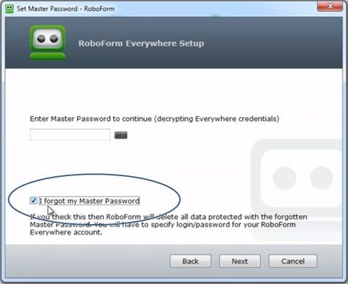 roboform not saving password