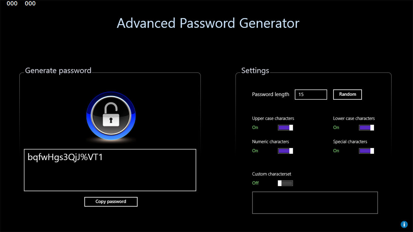 strong password generator microsoft