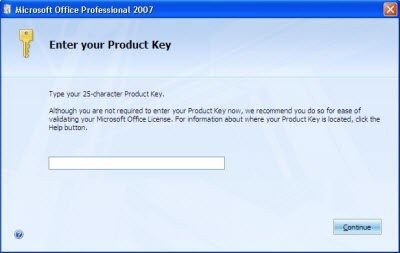 find product key word 2016