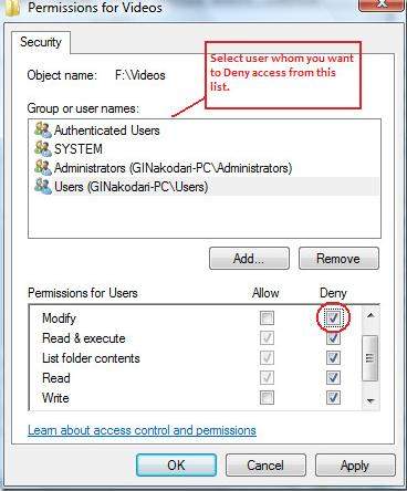 password protect folder windows 7