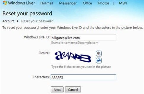 Введенный идентификатор windows live id не существует или у вас не верный пароль