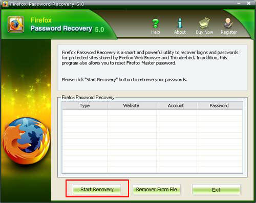 using hp password manager with the mozilla firefox browser.