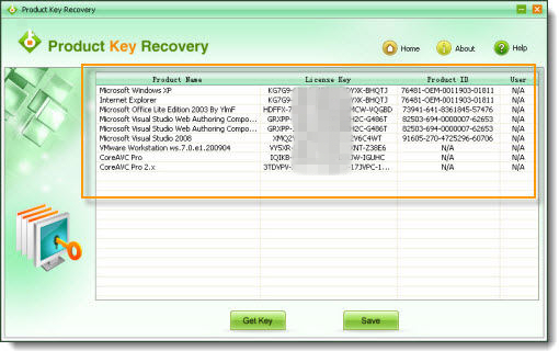 lost microsoft office product key after system recovery